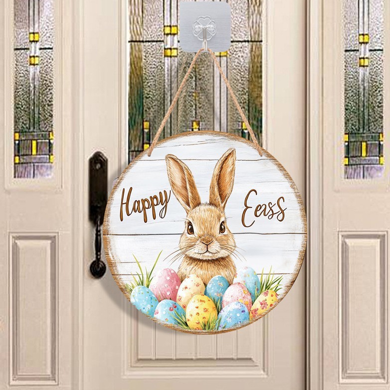Wooden Bunny Hanging Decor