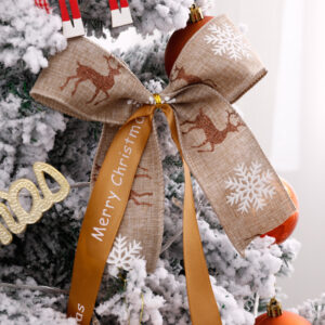 Christmas tree decoration butterfly festival ribbon