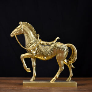 crafting cheap price for golden horse ornament