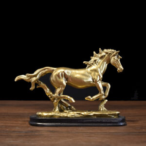 bulk crafting horse ornaments,a golden run pose horse