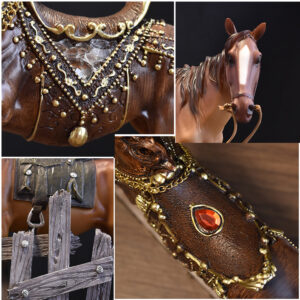 jushoncrafts resin horse ornaments detail