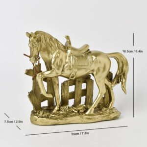cheap crafts for kids,that a cute golden horse,size is 4.6*2.9*7.8 inch