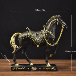 clearance craft supplies,and this is a black horse,size is 7.2*1.9*7.6 inch