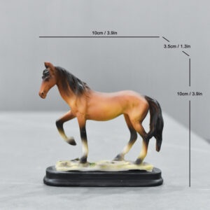 good craft stores have more 100 types crafts,this is brown horse ornaments,and size is 3.9*1.3*3.9 inch