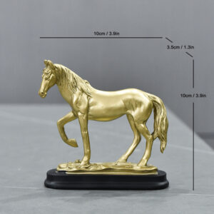 best craft shops and more type ornaments,this is golden horse ornament,size is 3.9*1.3*3.9 inch