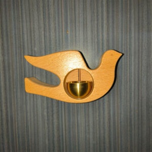 Customized various shapes, peace abalone wood carving shapes，magnetic brass doorbells, wind chimes, refrigerator magnet brass bells, car decorations, home decorations, gifts